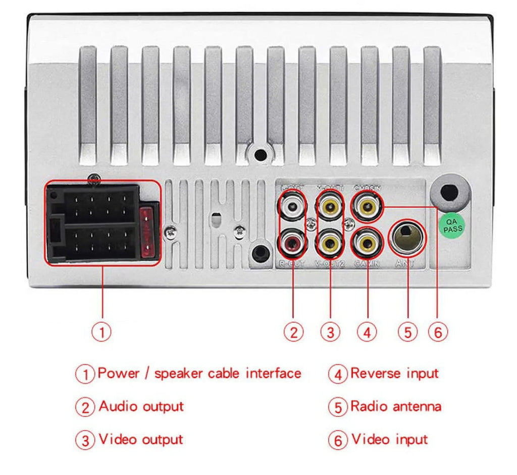 HD Touch Display Car Stereo Car MP4 MP5 player 2 DIN Bluetooth 7 Inch car radio with Rear View Camera/ Mirror Link /Car Audio /Video /FM /USB /TF /AUX