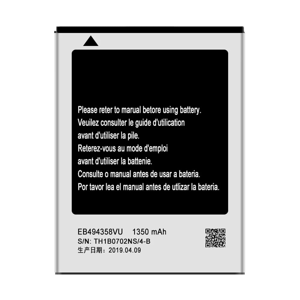 Replacement Battery EB494358VU For Galaxy Ace GT-S5830D Tool