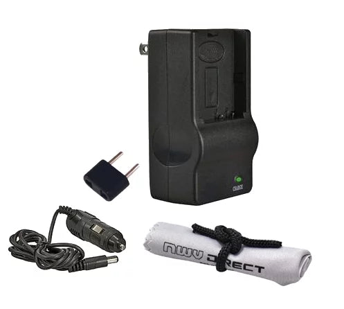 Leica D-LUX (Typ 109) Off Camera Chipset Rapid Charger + Nwv Direct Microfiber Cleaning Cloth.