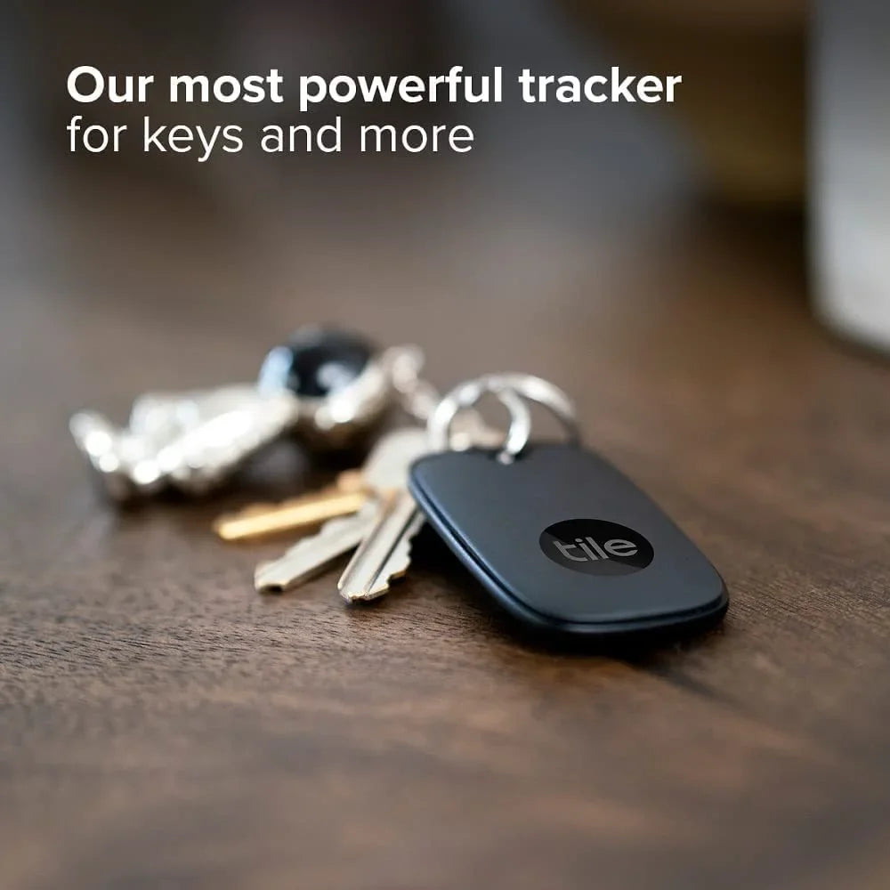 Tile Pro 2022 2-Pack. Powerful Bluetooth Tracker, Keys Finder and Item Locator for Keys, Bags, and More; Up to 400 ft Range. Liquid Phone Finder. iOS and Android Compatible.