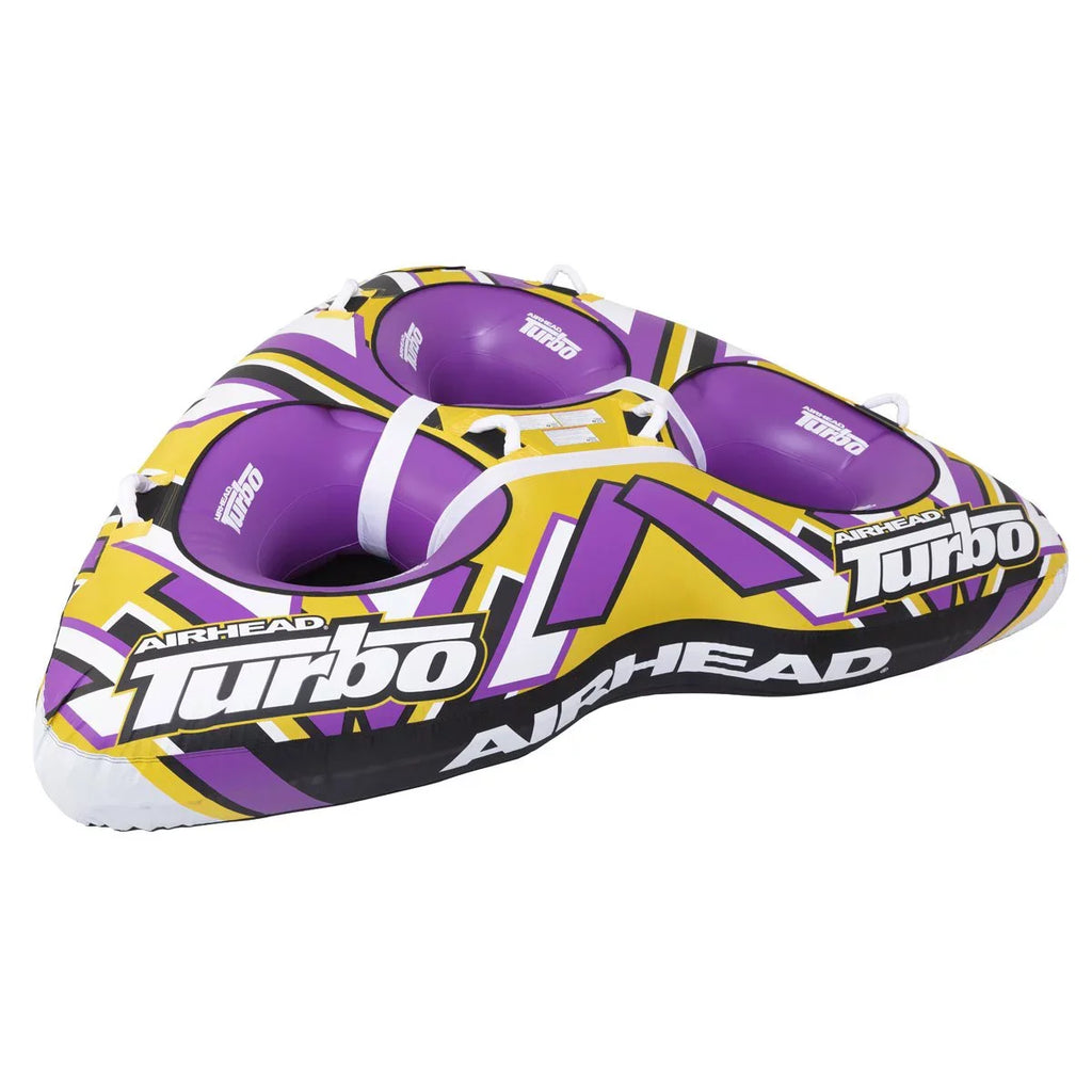 Airhead Turbo Blast 3 Person 81" x 107" Inflatable Boat Towable Fluid Inner Tube
