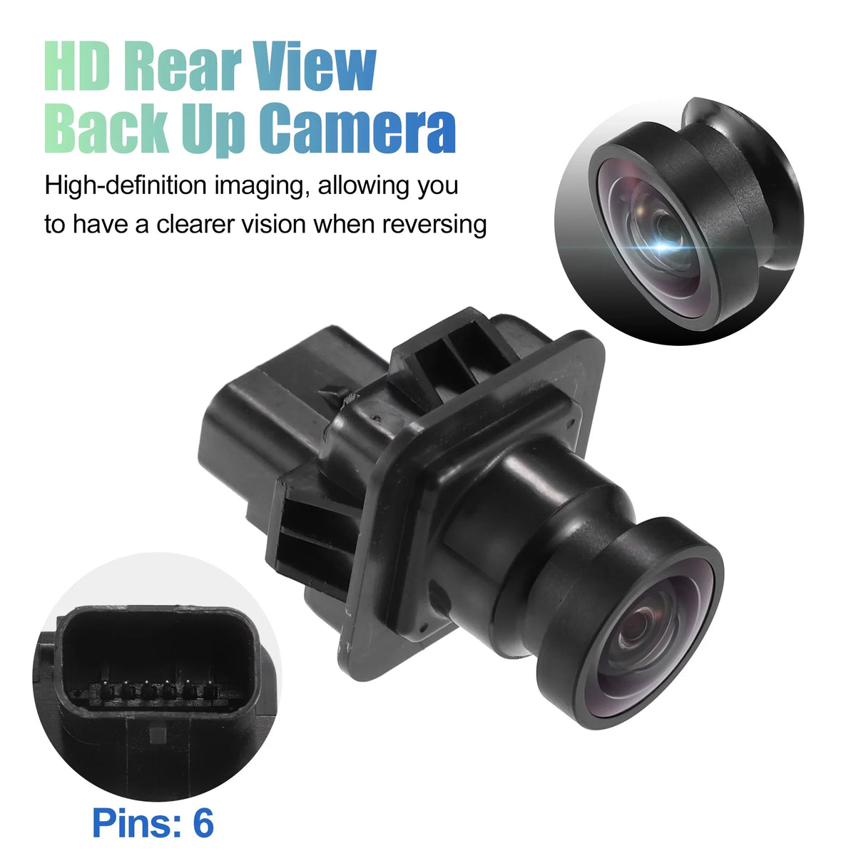 Unique Bargains Rear View Camera Rear Park Assist Reverse Camera for Ford F250 F350 F450 F550 Super Duty 2015-2016