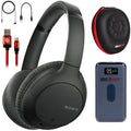 WH-CH710N Wireless Noise-Canceling Headphones (Black) with Deco Gear Case Bundle