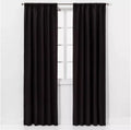 63"x50" Henna Blackout Curtain Panel Black - Project 62