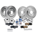 Detroit Axle - Front & Rear Brake Kit for 2008-2012 Town & Country Dodge Grand Caravan, Disc Brake Rotors Brake Calipers and Ceramic Brake Pads Replacement