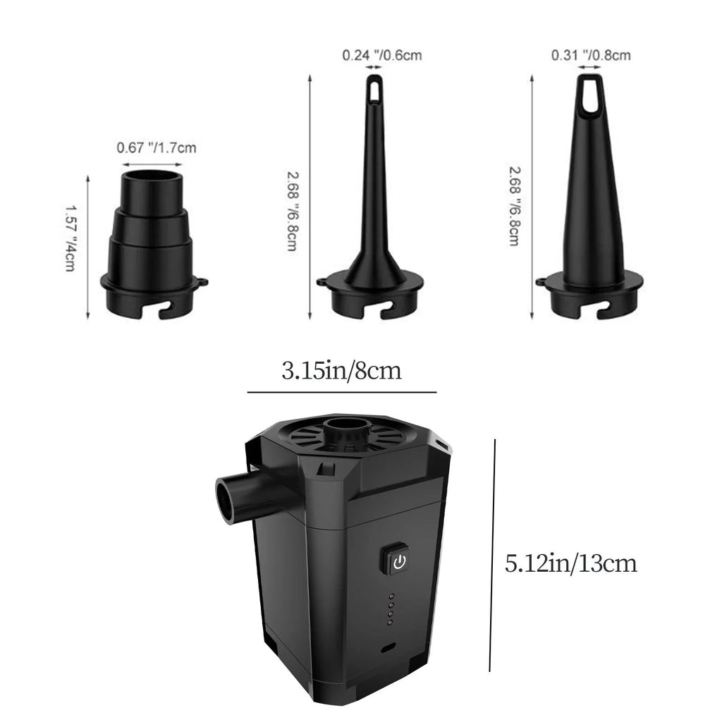 Portable Electric Air Pump Inflator Air Pump Blower Air Pump for Air Mattresses Inflatable Sofa Air Bed