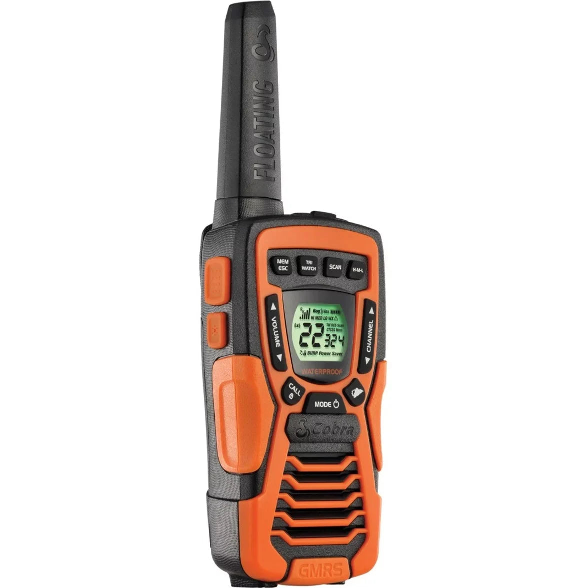 COBRA ACXT1035R FLT Floating Walkie Talkies- Fluid Rechargeable, Long Range up to 37-Mile Two Way Radio with NOAA Weather Alert & VOX ( 2 Pack )