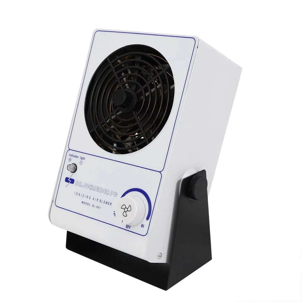 OUKANING 110V Ionizing Air Blower Ion Fan Discharge Static Eliminator Anti-Static Ionizer