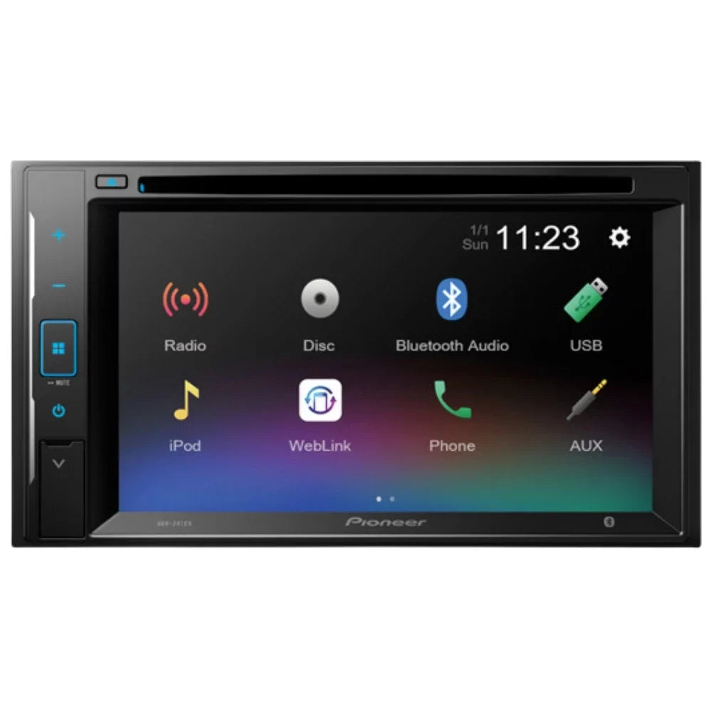 KIT395 Bundle with Pioneer Multimedia DVD Car Stereo and Installation Kit - for 2004-2008 Ford F-150 /Bluetooth Monitor Radio - Backup Camera, Double Din Mounting Kit