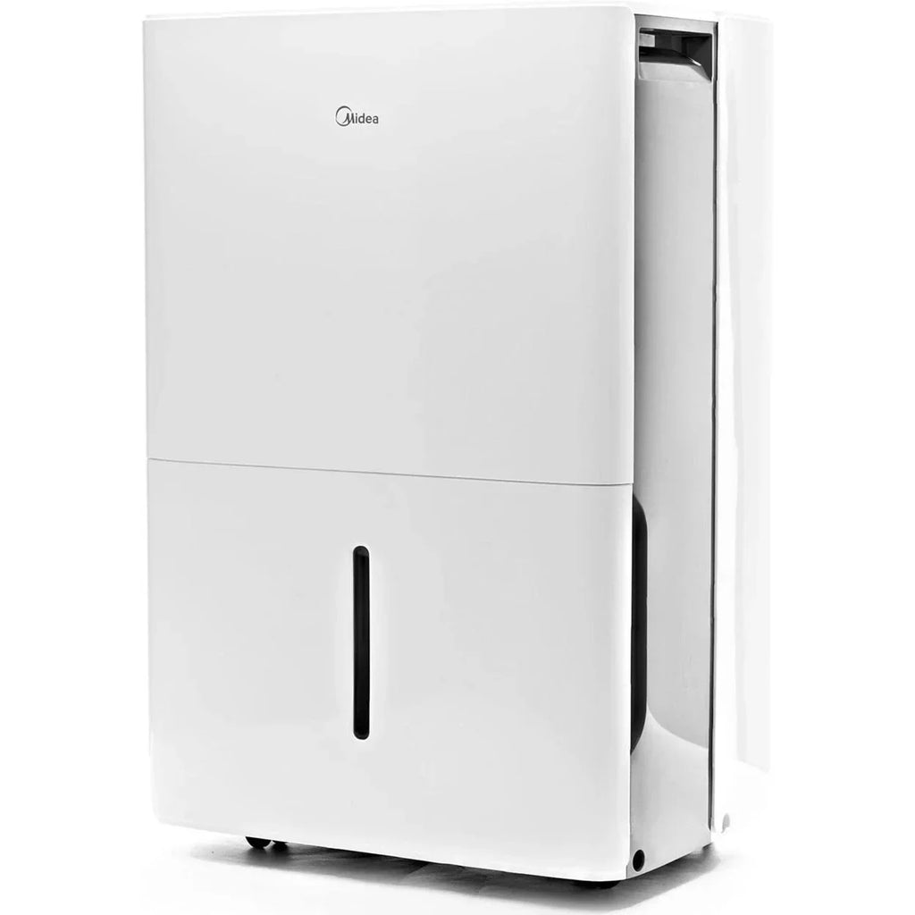 Restored Midea 50 Pint EnergyStar Smart Dehumidifier for Wet Rooms with Pump (Refurbished)