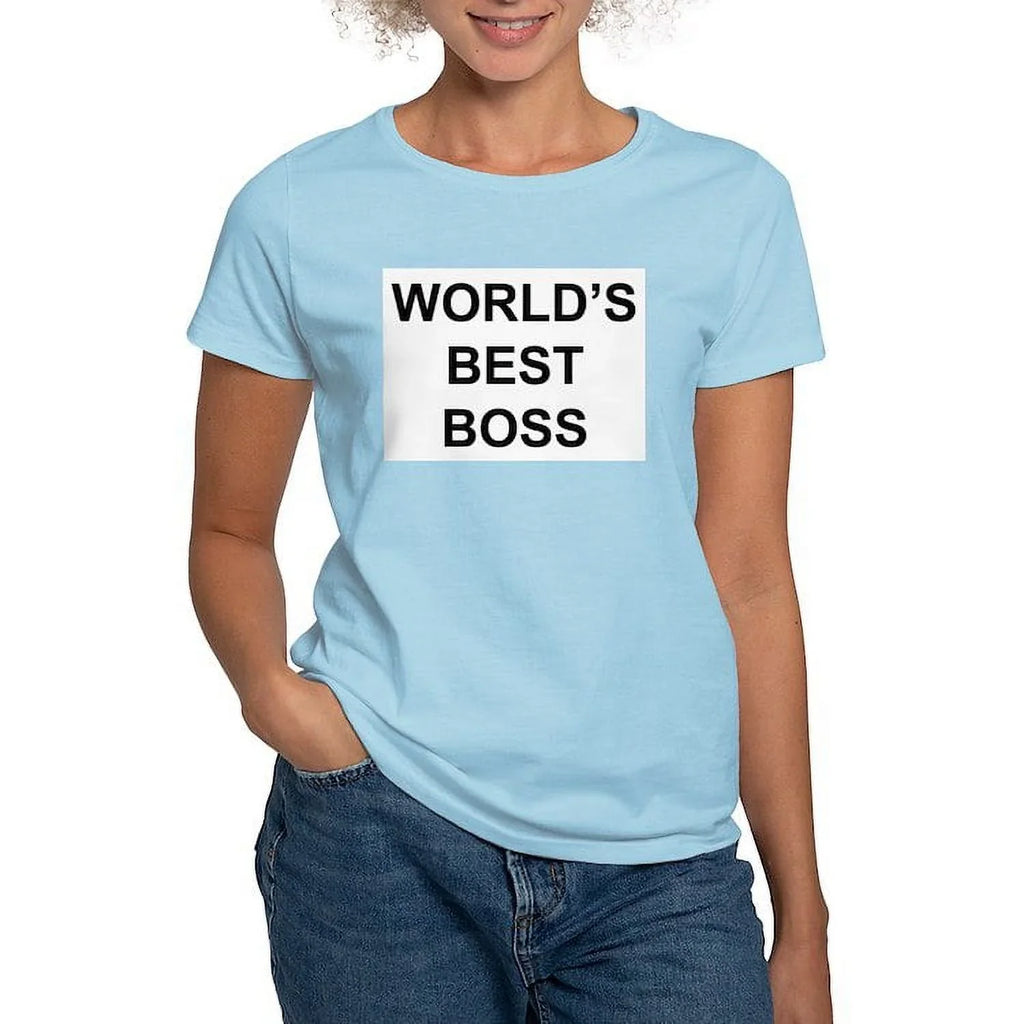 CafePress - World's Best Boss Women's Light T Shirt - Women's Classic T-Shirt