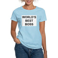 CafePress - World's Best Boss Women's Light T Shirt - Women's Classic T-Shirt