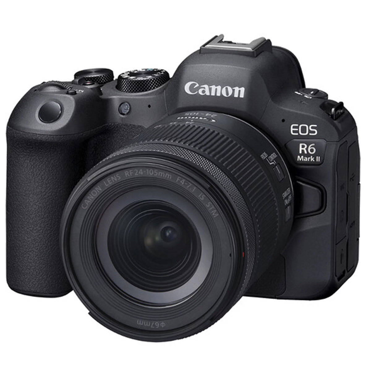 EOS R6 Mark II Mirrorless Digital Camera with RF 24-105mm f/4-7.1 STM Lens + 64GB Memory + Case+ Steady Grip Pod + Tripod+ Software Pack + More (30pc Bundle)