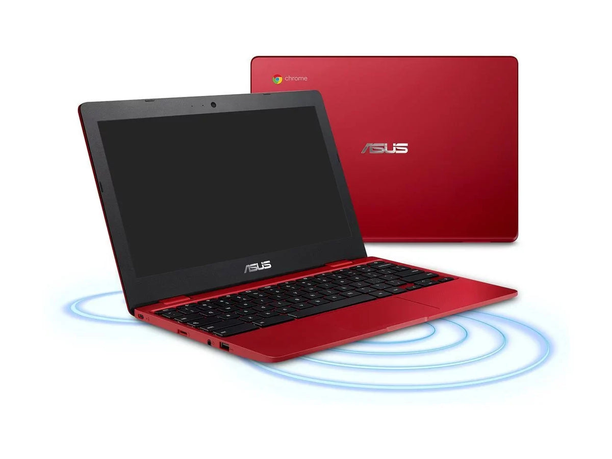 Chromebook Mobile pc in Red, 12, Celeron, 32GB Flash Storage, 4GB RAM, C223NA-DH02-RD