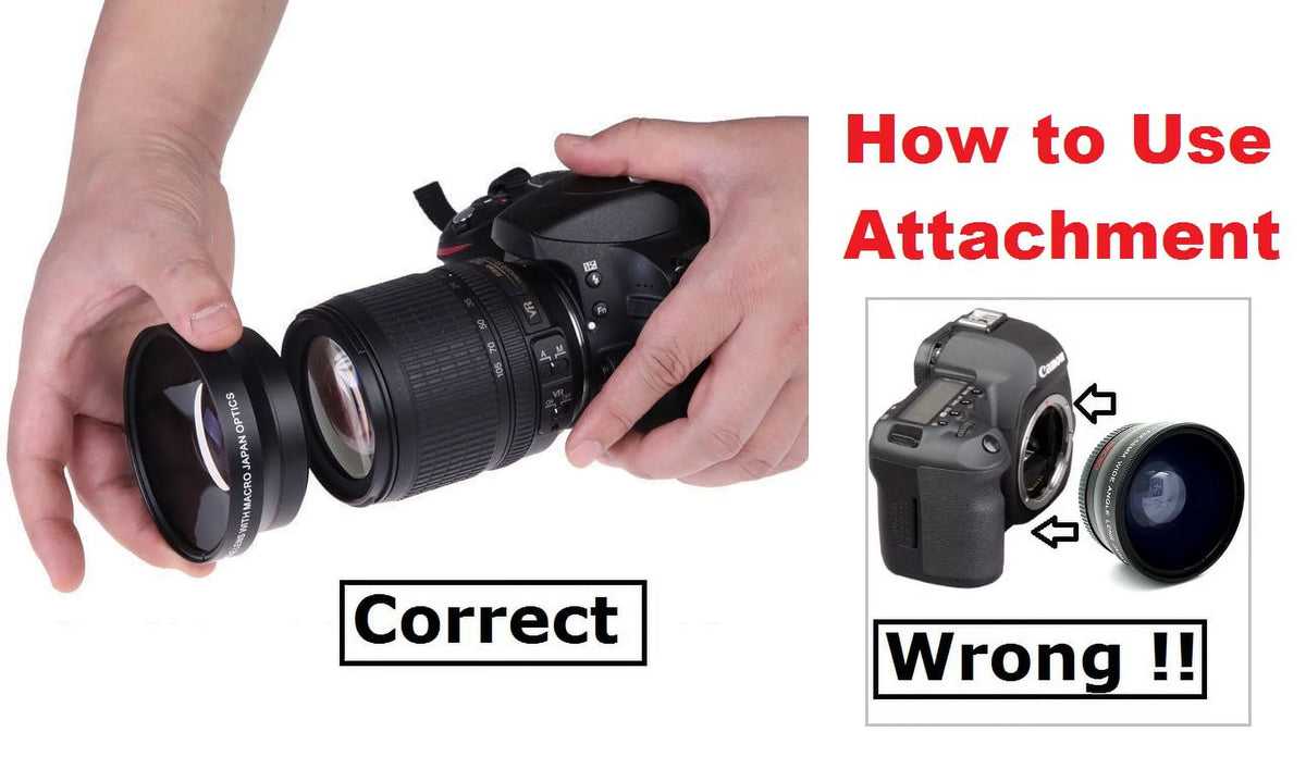 Super Panoramic Wide Angle Fisheye Lens for D3500 (52/55mm Compatible)