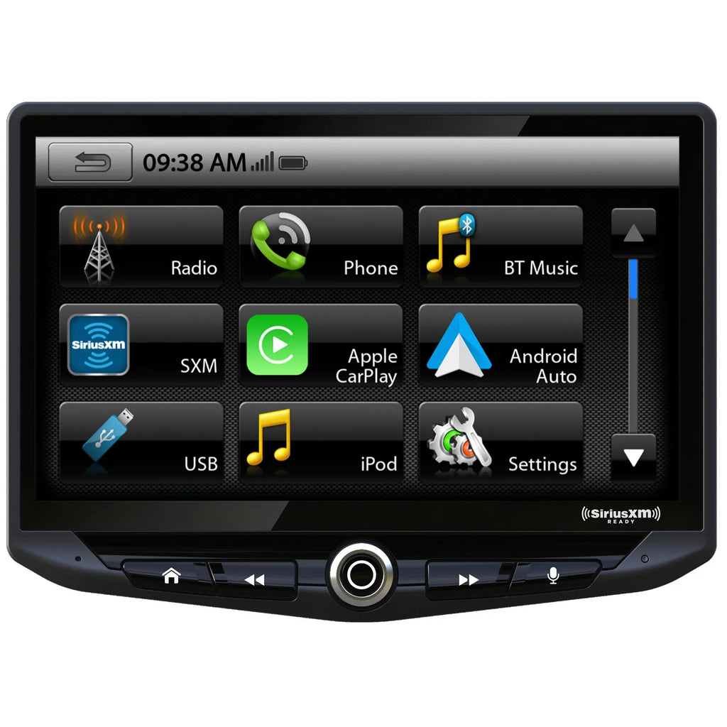Stinger Stereo System compatible with Jeep Wrangler JK (2011-2018): 10-Inch Display Radio; Includes Dash Kit & Interface, With Back Up Camera