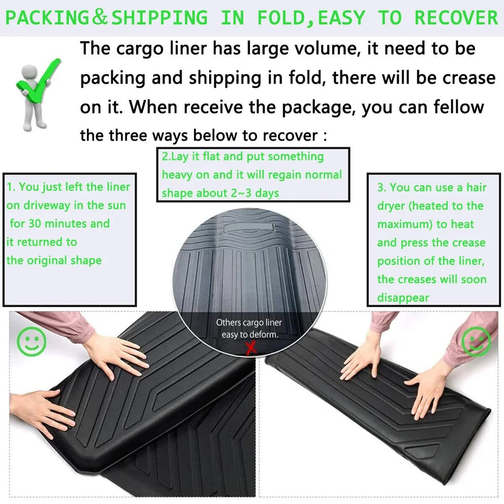 Cargo Mats Trunk Liner for Toyota Highlander 2020-2023 Liquid Custom Mat