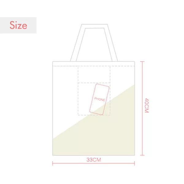 Once Bitten Twice Shy Art Deco Fashion Expression Sack Canvas Tote Shoulder Bag