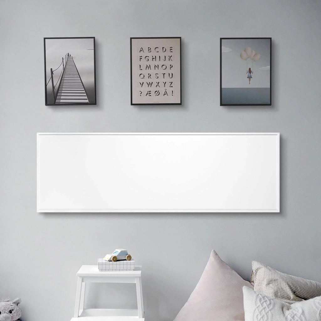 Ember Flex Radiant Panel Heater - White - 300W - 35” x 12” - Dual Connection