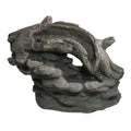 Northlight 27" Faux Wood and Rock Outdoor Garden Fluid Fountain