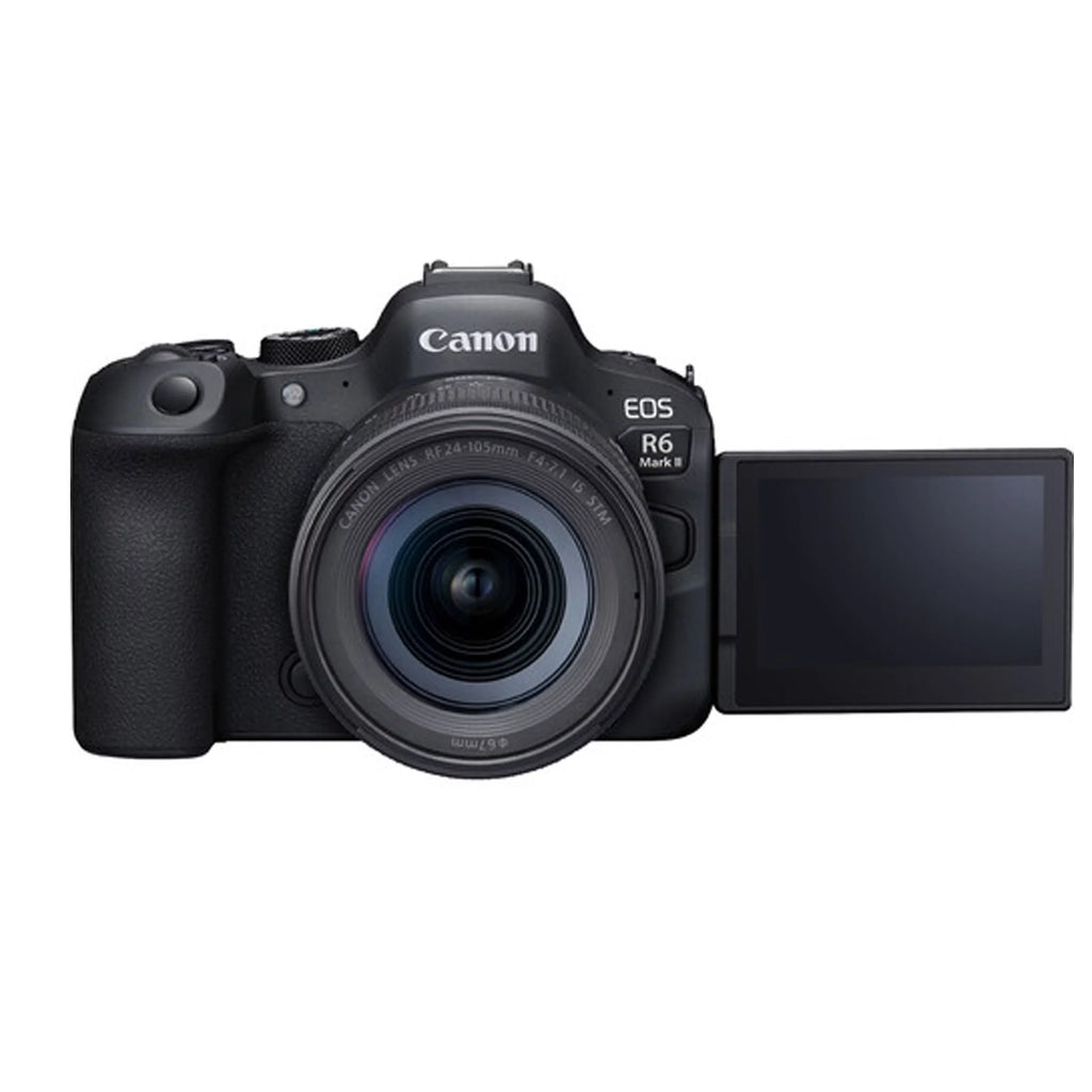 EOS R6 Mark II Mirrorless Digital Camera with RF 24-105mm f/4-7.1 STM Lens + 64GB Memory + Case+ Steady Grip Pod + Tripod+ Software Pack + More (30pc Bundle)