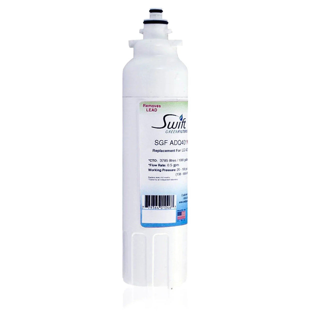 Swift Green Filters SGF-ADQ401 Rx Pharmaceutical Replacement for LT800P Refrigerators Liquid Filters(Pack of 2)