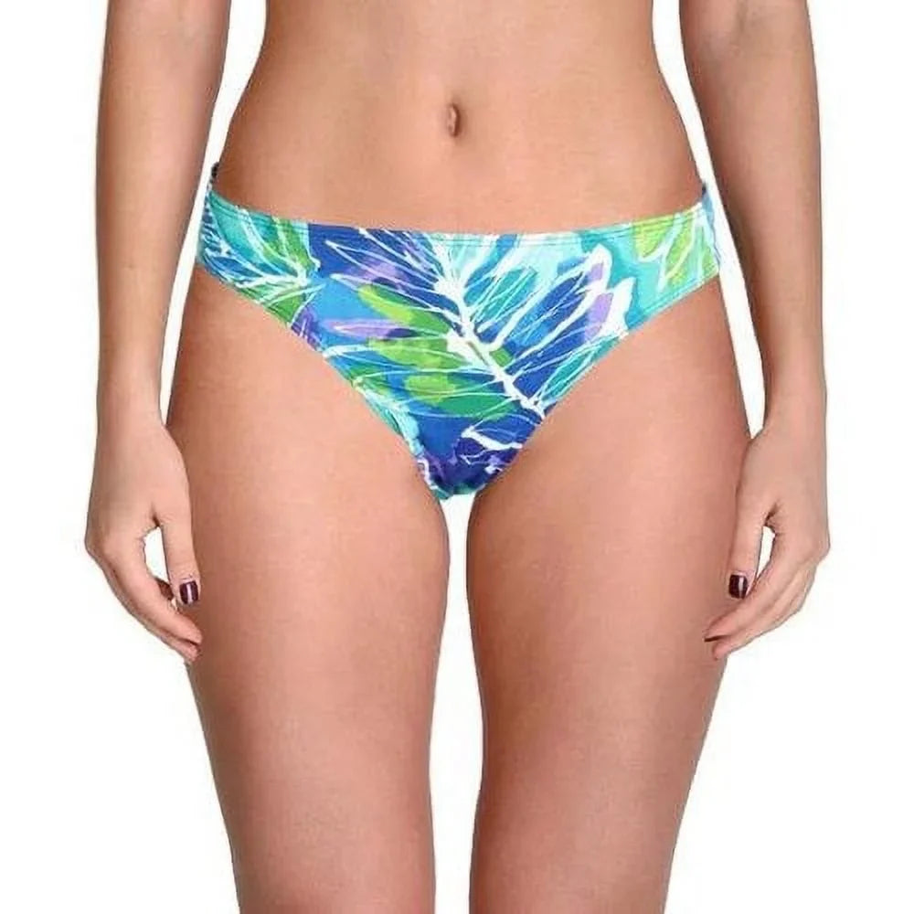 Ralph Lauren BLUE Tropical Hipster Bikini Swim Bottom, US 14