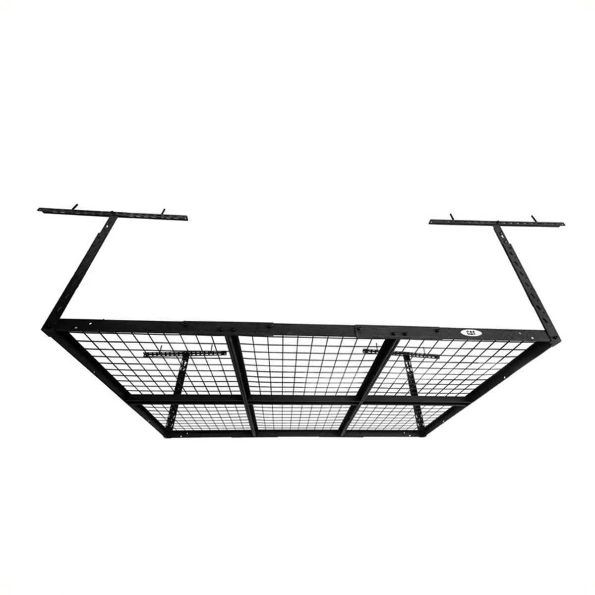 CAT 72 x 48 Inch Steel Adjustable Garage Ceiling Storage Rack System, Black