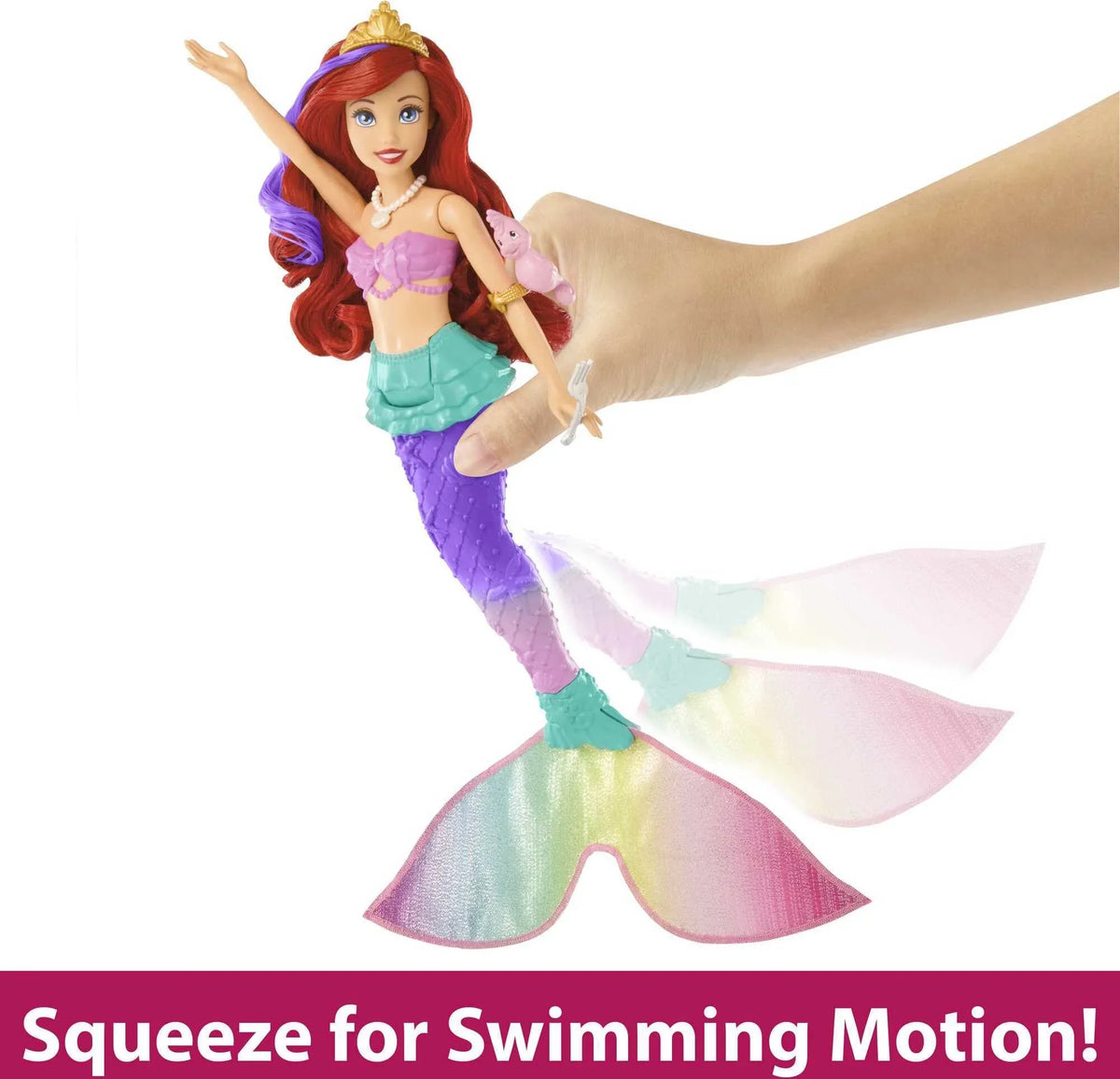 Disney Princess Toys, Ariel Swimming Mermaid Doll