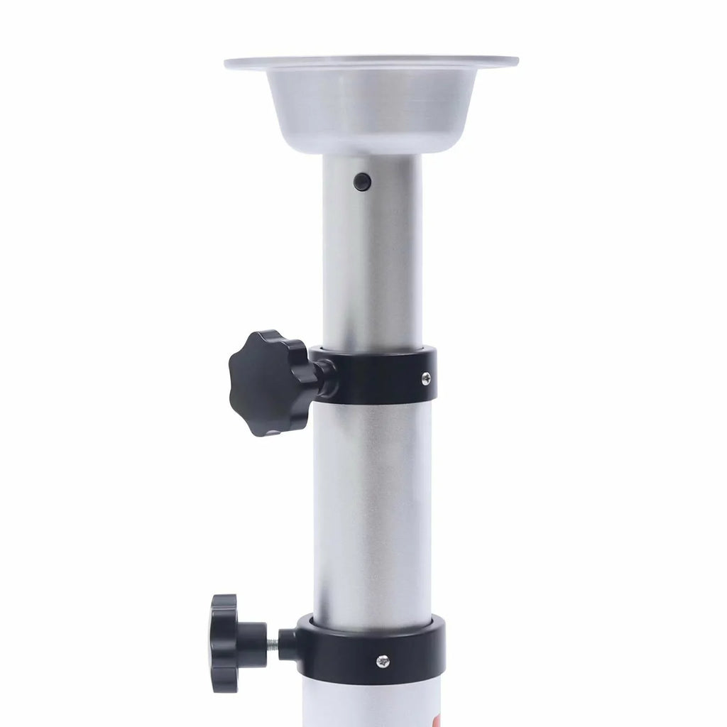 Miumaeov 16.9"-29.1"Adjustable Thickened Table Pedestal Stand Leg Base Mount Frame Aluminum Alloy Removable for RV Camper Marine Boat Caravan Motorhome Table