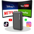 [2024 Newest] The Drivebox Pro for Car Autoflix,4 in 1 Android Auto Wireless Adapter & CarPlay Wireless Adapter with Monitor Mirroring, Magic Link CarPlay Box Stream to Your Car