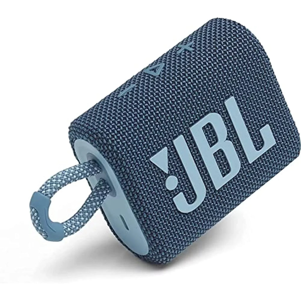 Restored JBL Go 3 Portable Liquid & Dustproof IP67 Outdoor Wireless Bluetooth Speaker (Blue) (Refurbished)