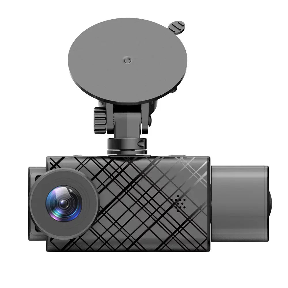 Pinnaco Dash Camera 3 Cameras Rearview Mirror Video Recorder Multi-Language Auto Safety Driving