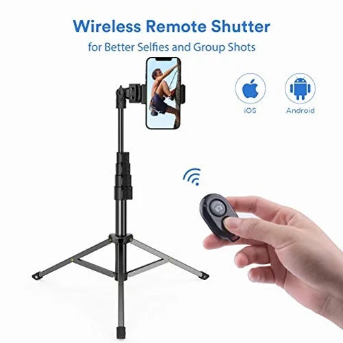 67" Extendable Tripod Stand Wireless Remote Shutter Selfie Stick K4P for Galaxy J7 V (2017) Perx S6 Edge+ S7 Edge S8 active S10e S10 On5 J3 Emerge 5G Note 9 8 20 10 Plus S21 FE 5G J5