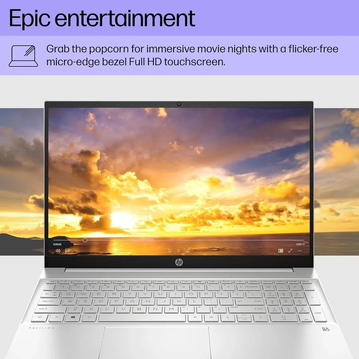 Pavilion Business Mobile pc 15.6" FHD Display 13th Gen Core i5-1335U(Beats i7-1270P), 16GB RAM, 512GB SSD, Iris Xe Graphic, Backlit KB, WiFi 6, Win 11, with Cefesfy Cleaning Brush